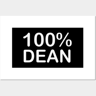 Dean name, couples gifts for boyfriend and girlfriend matching. Posters and Art